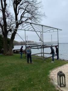 Specialty Move Boat Lift Moving Minnetonka MN to Deerwood MN