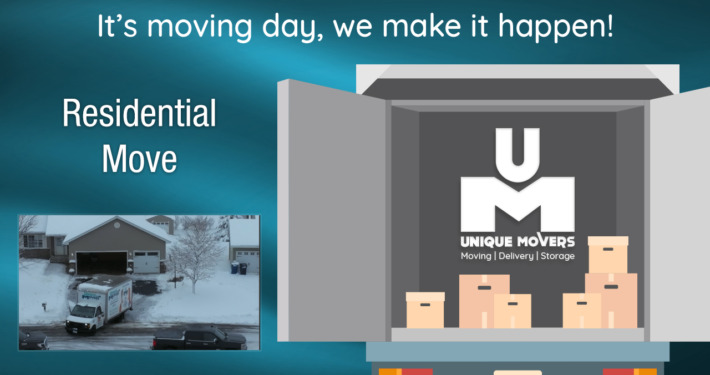 Residential Move reel for Unique Movers
