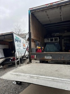 Residential Movers and moving trailers
